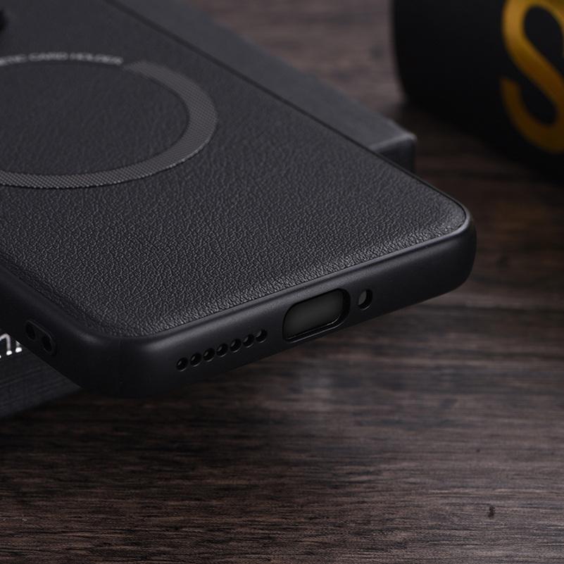Magsafe Magnetic Wireless Charging Case For Xiaomi 15 Ultra Mi 15 Pro 14T Pro 14  PU Leather Cover
