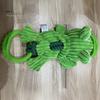 Puppy Teething Toy Tug of War Dog Bite Resistant Tough Double Ring Plush Frog Pull Boredom Relief Small Medium Cleaning Interactive Pet Supplies Soft