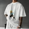 2026 Summer Classic Dragon Ball T-Shirt Pure Cotton Hip Hop Vegeta Super Saiyan Power Up Print Retro Casual Fit Unisex T-Shirt