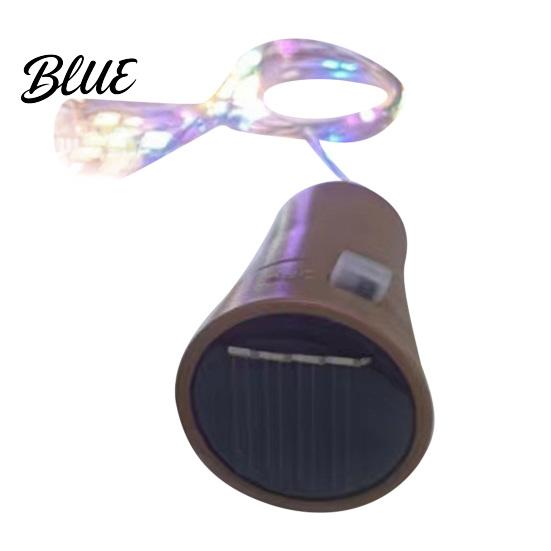 Copper Wire Fairy 46315 LED with Cork Bottle Light Lights Wine Solar Powered String Malleable