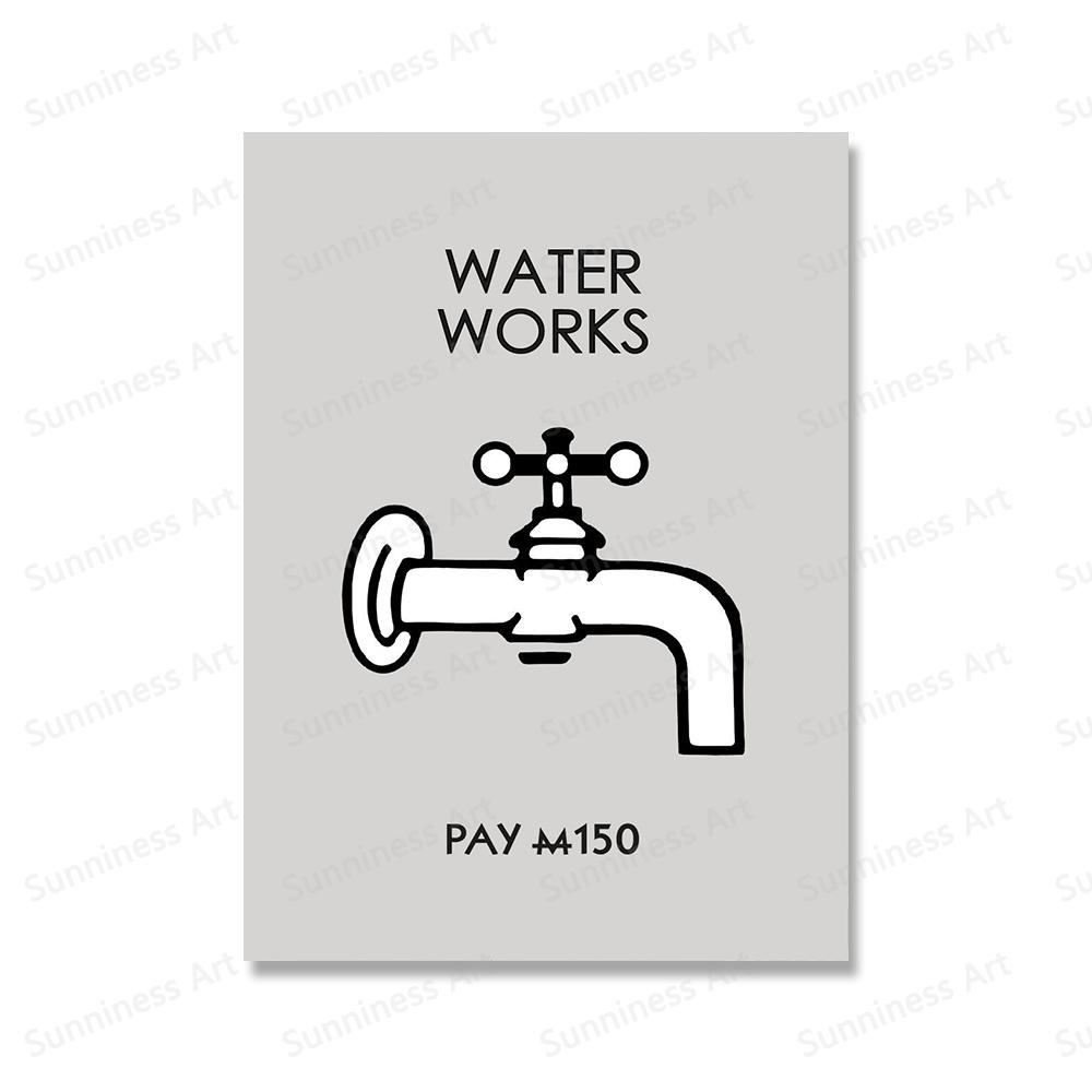 Save Water Laundry Posters Canvas Paintings Colorful Retro Inspired Quote Wall Art Prints Pictures for Bathroom Home Decoration