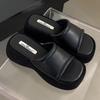 Women's Summer 2025 One-Strap High Heel Sandals - Round & Open Toe, Soft-Thick Sole, Comfortable for Commute