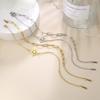 Lucktune Witchcraft Witch Knot Pendant Anklets for Women Stainless Steel Silver Color Anklet Summer Accessories Beach Jewelry