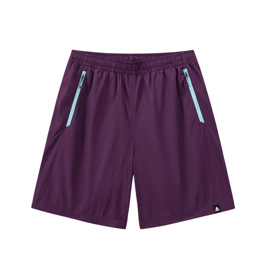 Anta Outdoors Woven Pants Summer Casual Shorts Men shorts Purple-Sand 952626501-7