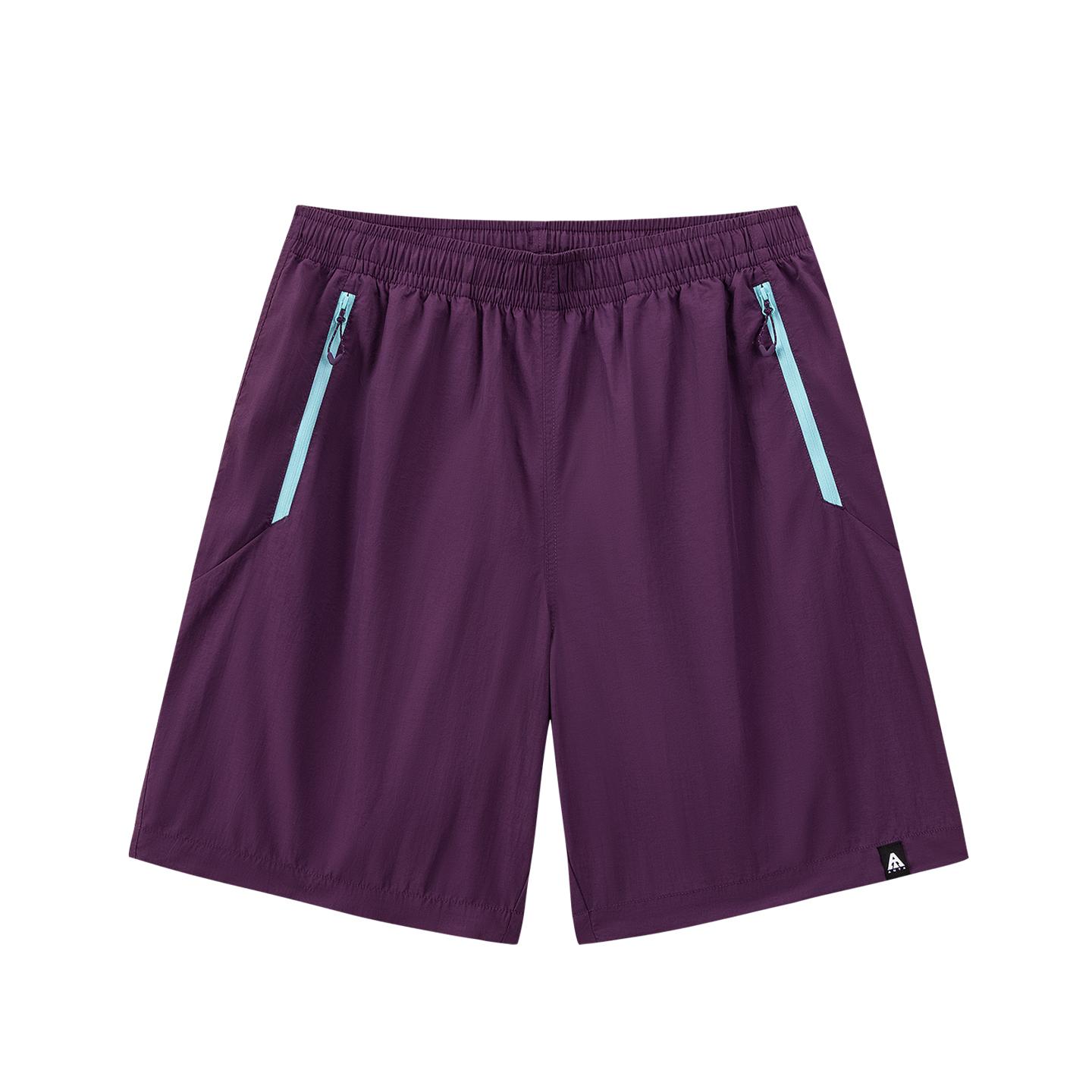 Anta Outdoors Woven Pants Summer Casual Shorts Men shorts Purple-Sand 952626501-7 S