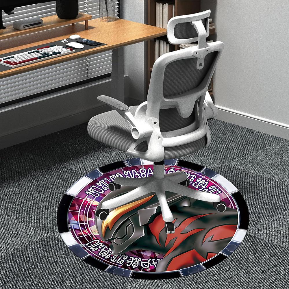 

1pc Ultraman Print Chair Carpet for Office Non Slip, Machine Washable Rug for Office, Room Holiday Decor for Christmas, Birthday Polyester 80cm