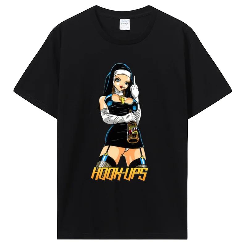 New Hook Ups Sexy A Nun Graphic Tshirt Graphic Tshirt For... XXXXL