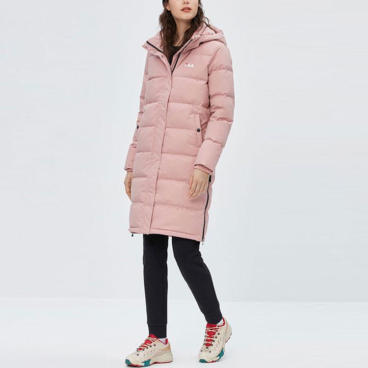 Fila Sportliche Warme Daunenjacke mit Aufdruck-Logo für Damen Jacken Rosa F51W048940FPK