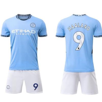 24-25 Mann C Heim Nein. 9 Club Fußball Anzug Set Kinder Erwachsenen Trikot Größe 14-3XL