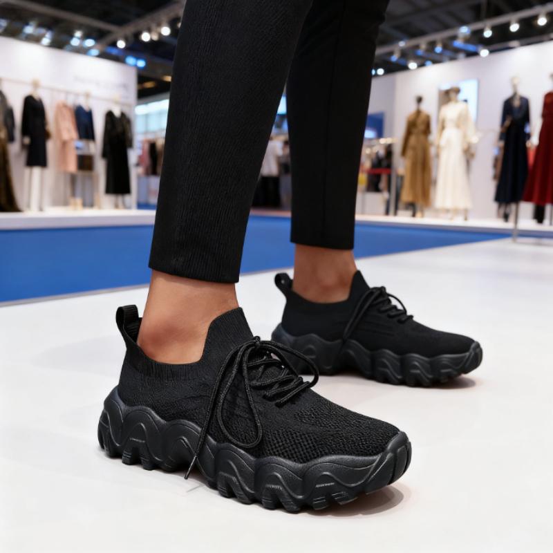 Tênis Casuais Femininos Ultraleves Respiráveis com Sola Macia Confortáveis para Corrida Moda Outdoor Academia Tênis de Treino para Tênis