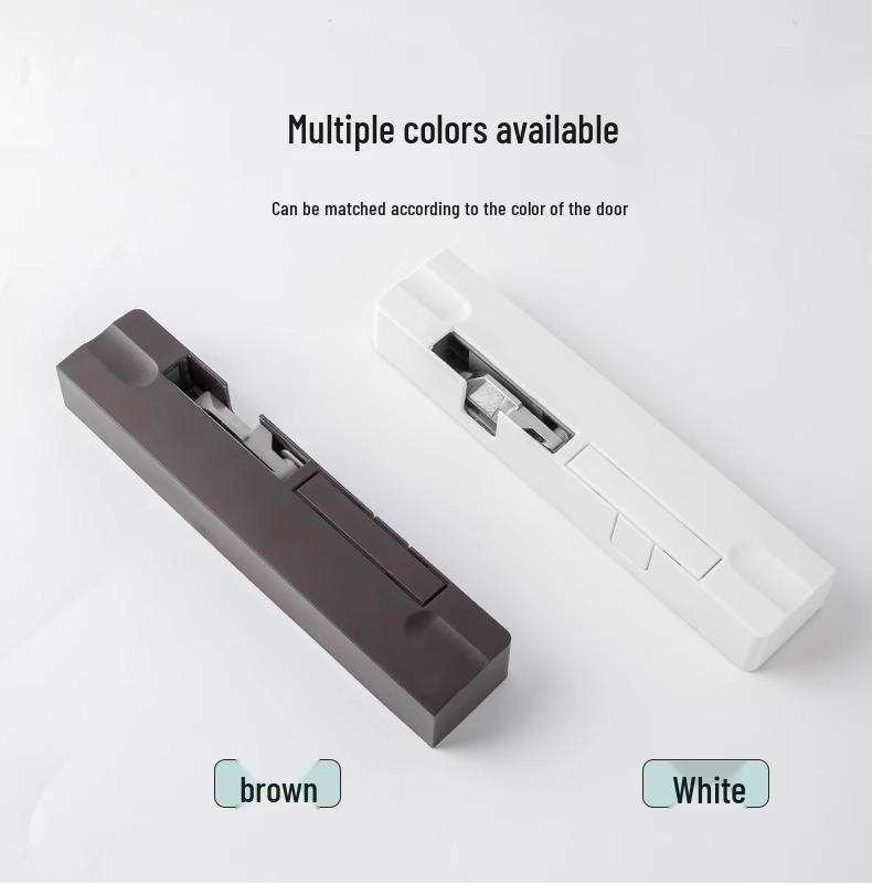 Invisible Wooden Door Closer with Rebound Damping for Outward Swing Doors