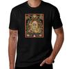 Mahakala Thangka Buddista T-shirt Traspirante Top a Maniche Corte per Allenamento