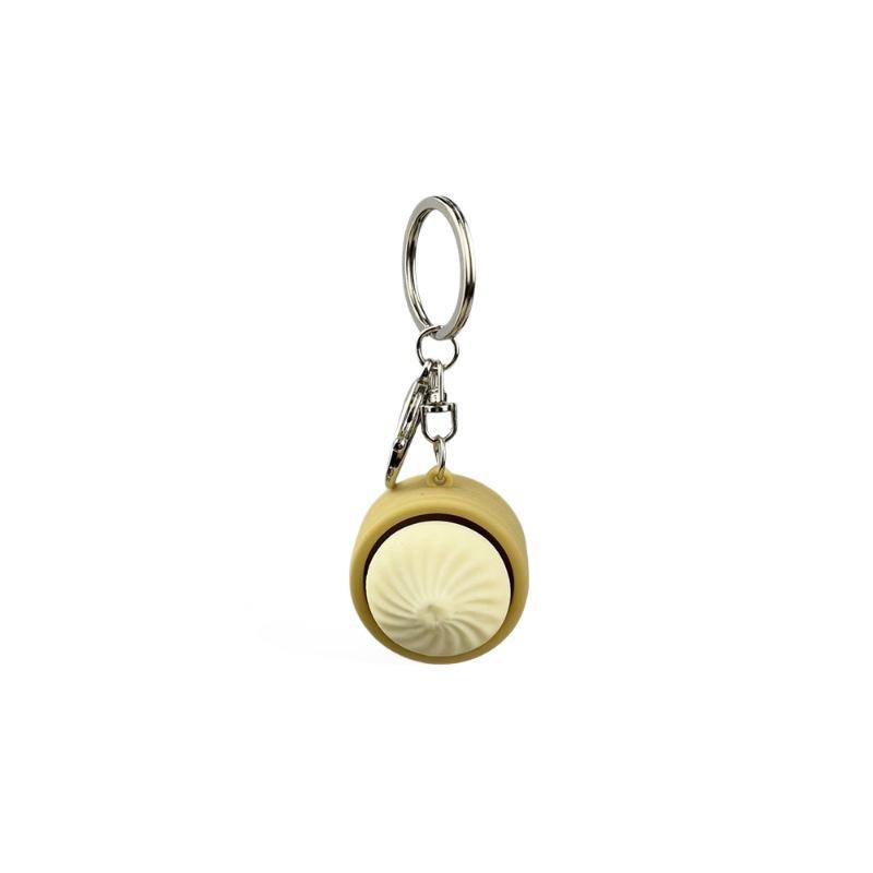 High-Standard-Quality 1/2Pcs High-Quality Simulation High-Quality Bun High-Quality Keyboard High-Quality Clicker High-Quality Keychain Compact Size