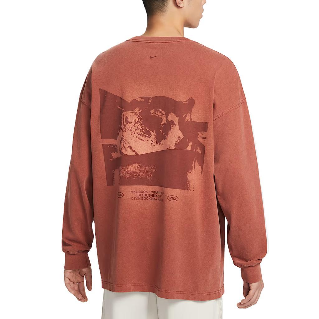 Nike Ensfarvet Rund Hals Basketball Langærmet T-shirt Herre toppe IH5086-245
