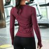 Women's Quick-Dry Long Sleeve Fitness Top for Running & Yoga