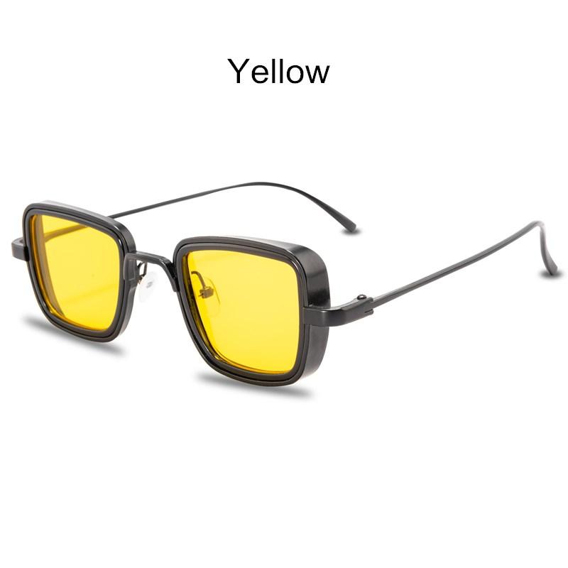 New Steampunk Sunglasses Fashion Men Women Brand Designer Vintage Square Metal Frame Sun Glasses Uv400 Eyewear