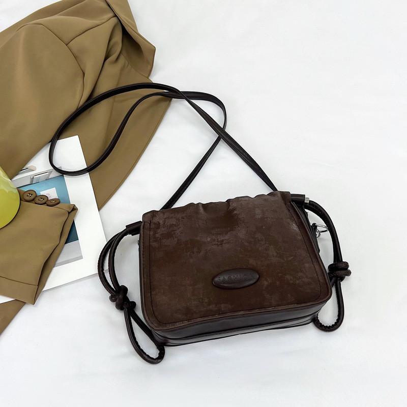 

Trendy Street Style Women s Pu Bucket Bag With Magnetic Closure And Phone Pocket коричневий