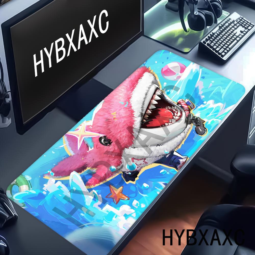SHARK JJEFF Cute Mouse Pad Cartoon rubber mouse pad desktop computer office keyboard esports ROGs game 400X800X2MM