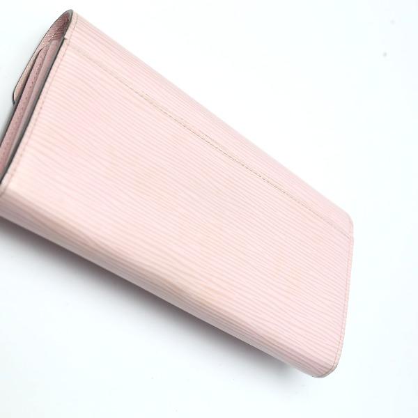 LOUIS VUITTON Wallert Sarah M61216 Long Wallet purse Epi Leather Rose valerine Used