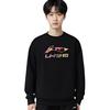 Li Ning Sweatshirts Unisex Black Crew Neck Thickened Regular AWDVG95-1