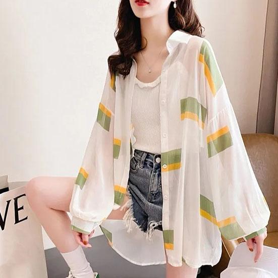 Women's Spring Sun Protection Clothes Summer Thin Long Sleeve Shirts Large Size Loose Versatile Tops Jackets