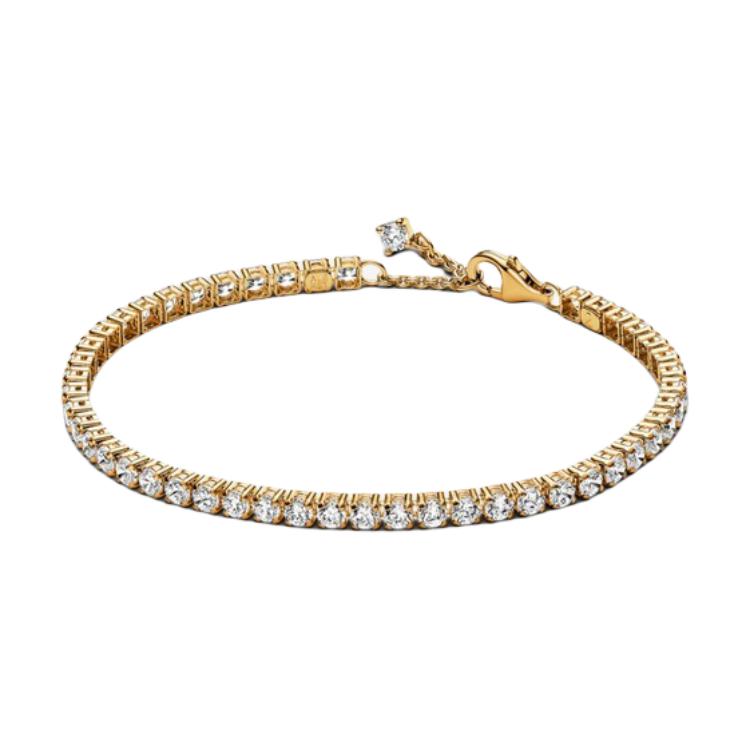 Pandora Embedded Design Bracelet Women bracelets Gold 561469C01 Box,18