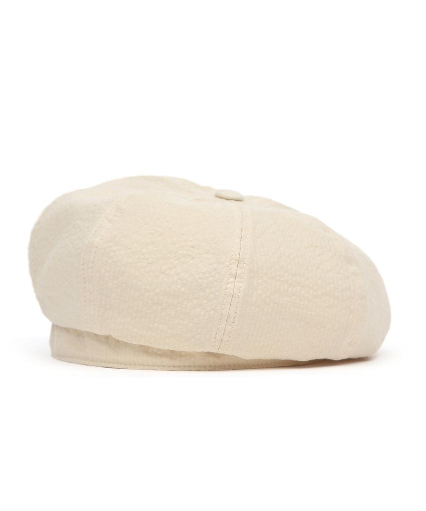Eondeokeonteulolseutyudio Summer Beret Bread Beret / Bubble Seersucker / Beige