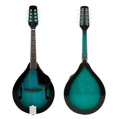 IRIN 8-String Mandolin A Style Electric Guitar Mandolin Set for Beginner Musical Lover Playing Practicement Stringed Instruments