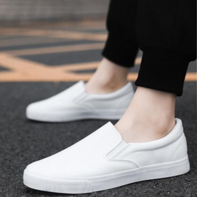 Luxury Man Shoes 2025New Leather Casual Shoe Soft Sole Driving Shoes Mens Small Leather Shoes Comfort Slip-on Loafers Big Size48