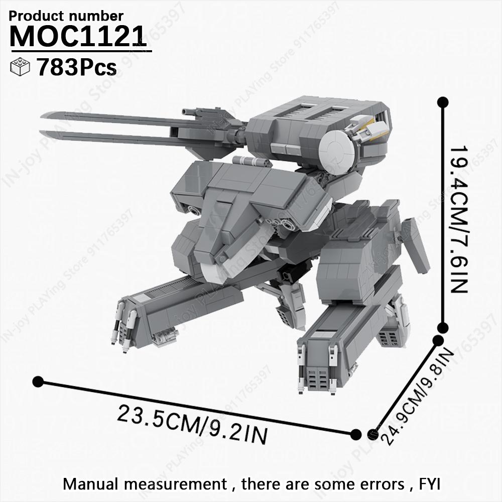 MOOXI Película Juego Robot Mecha Tanque Modelo Ladrillos MOC Creativo DIY Bloques de Construcción Ensamblados Compatibles Con Juguetes de Colección de Figuras