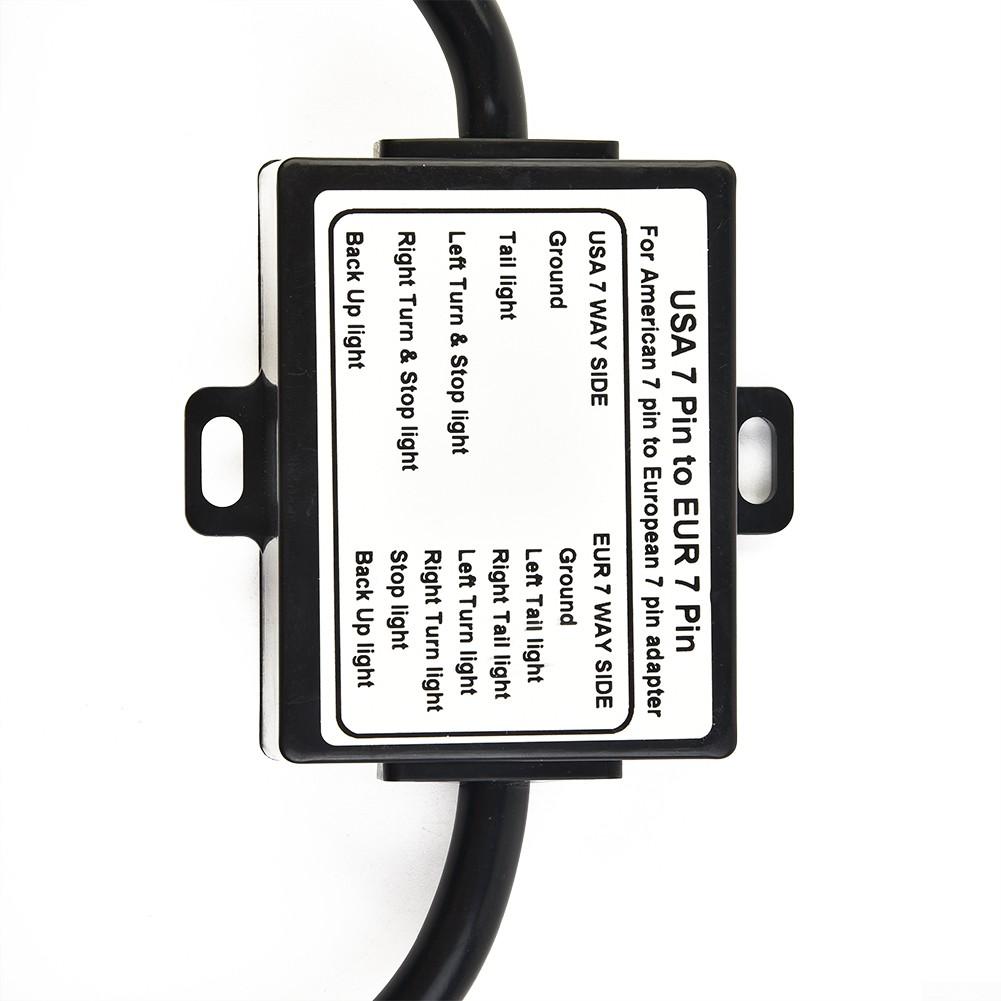 1pc Trailer Light Converter 7-Way Blade Socket New