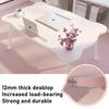 Small Foldable Laptop Desk with Cup Holder Card Slot Cute Bear Bed Desk Anti-slip Waterproof Tatami Table for Dormitory Student