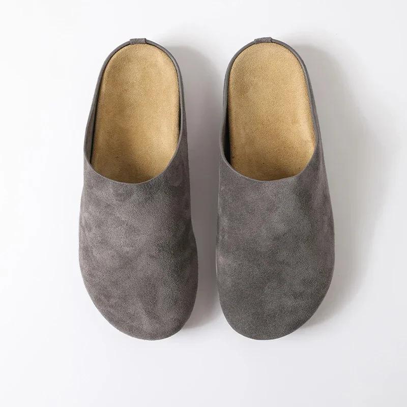 Mode Ballerinaskor Mules Skor Kvinnor Mocka Slingback Tofflor Mode Sandaler Nya Utomhus Strand Klänning Slides Vardagliga Mysiga Kvinnliga Zapatillas