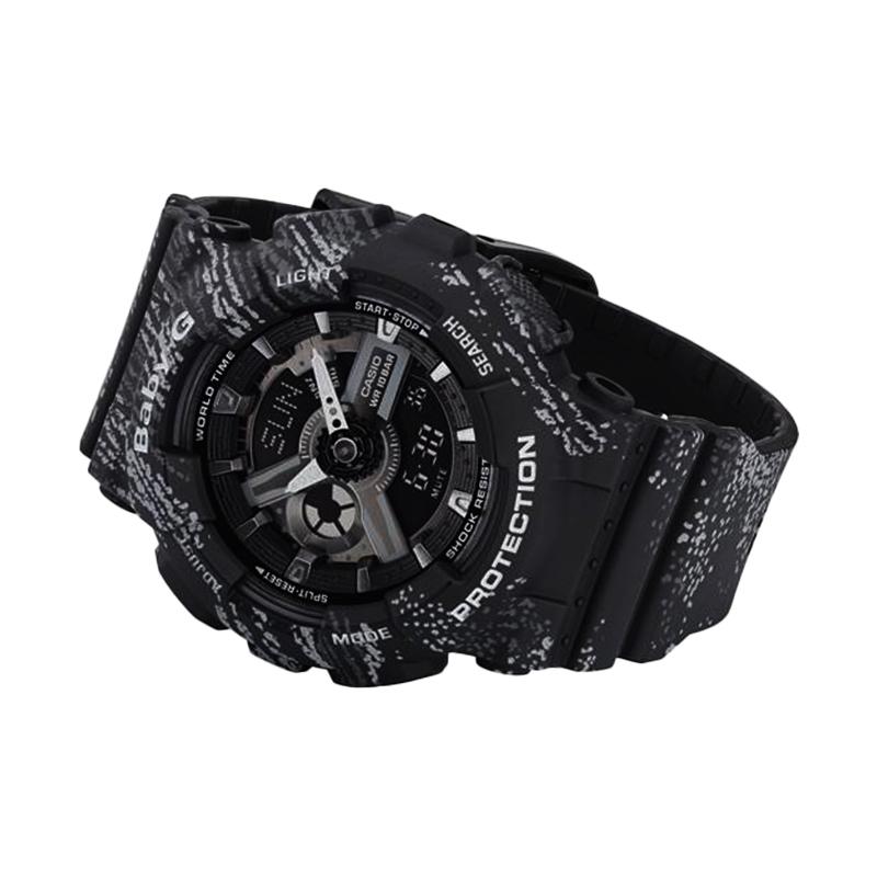 Casio BABY-G Fashion Trendy Street Cool Sense Advanced Classic Pointer Dual Display Waterproof Shockproof Sports Waterproof Watch Quartz BA-110TX-1A