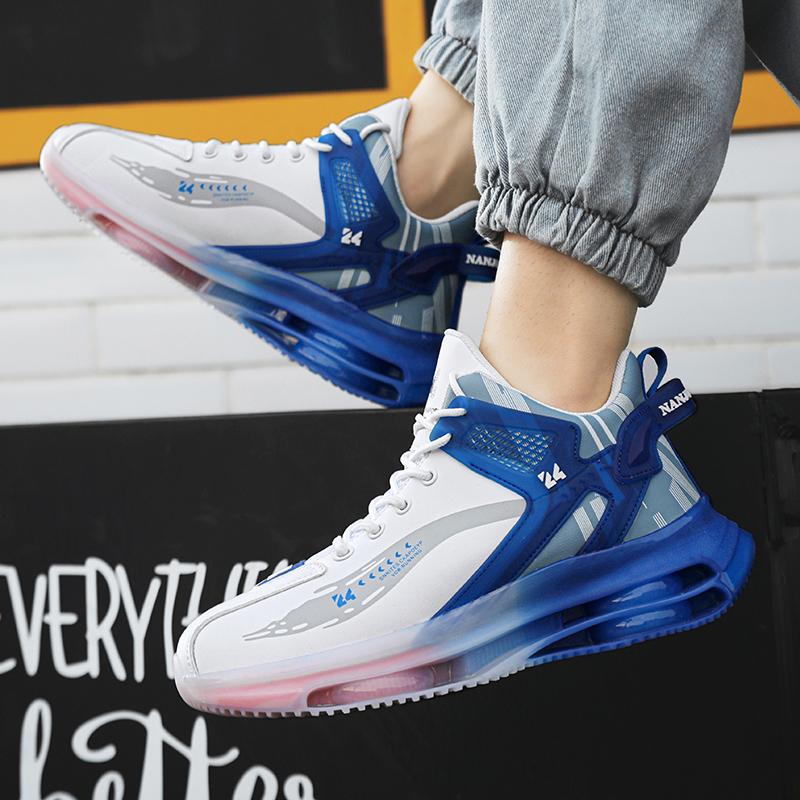 Neue Modische Outdoor Jogging Freizeit Sport Basketballschuhe Laufschuhe Damen Sport Atmungsaktiv Dämpfend Paarschuhe