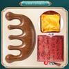 Portable Five-Claw Natural Sandalwood Massage Comb Wood Head Meridian Scalp Therapy Comb for Hair Styling and Relaxation