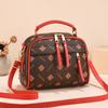 2026 new fashion portable small square bag light luxury retro printing large capacity double shoulder messenger bag