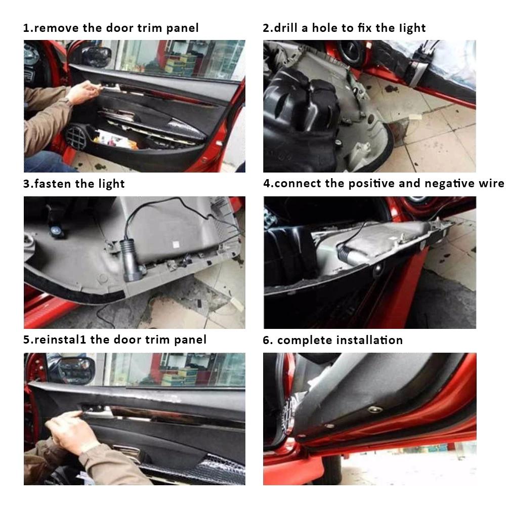 F-150 Laser Projectors For Ford Door Light Ford Puddle Light 2pcs/Set F-150 Logo Light LED Courtesy Lamp For Ford F-150 GT