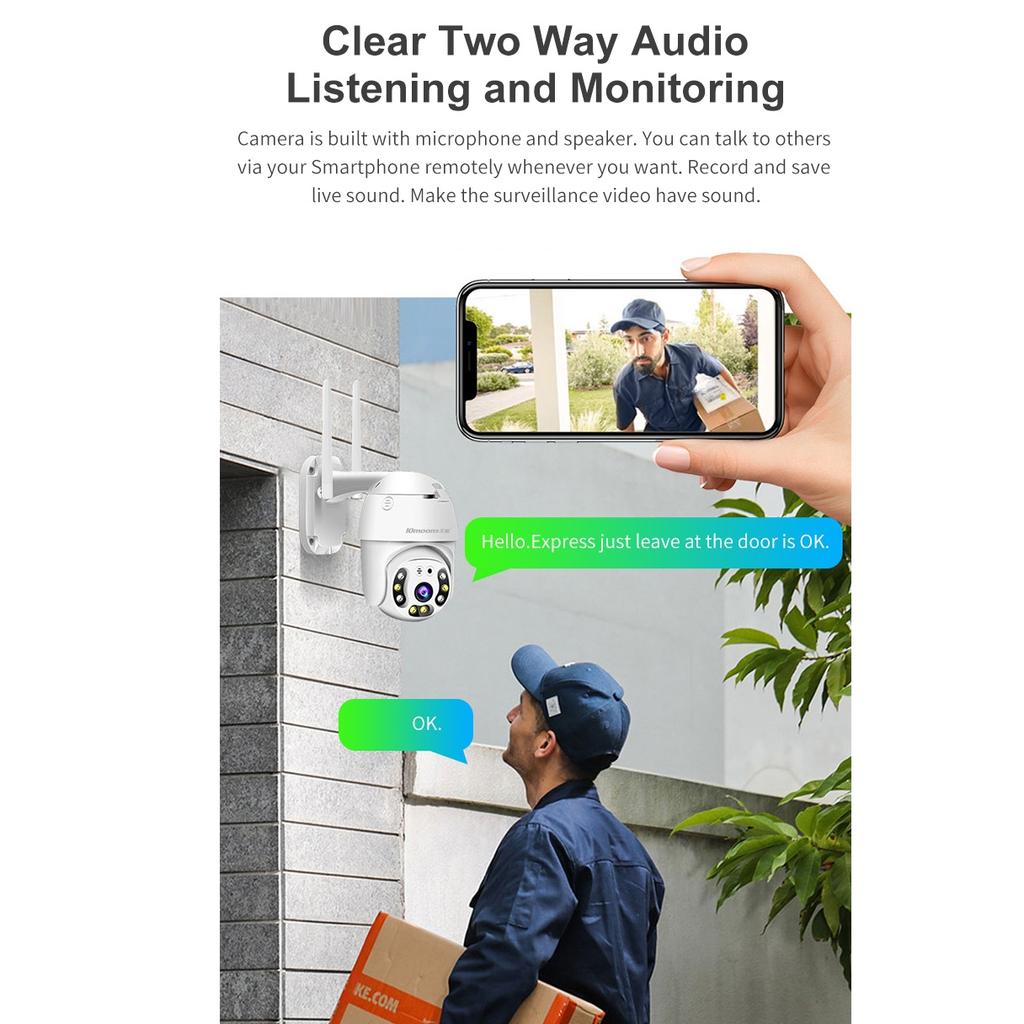 Mini Ball surveillance  Wi-Fi Wireless camera Night Vision CCTV with PTZ 1080PAA