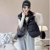 Women's Plus Size Down Cotton Coat Vest Cardigan Female Autumn Winter New Waistcoat Jacket Padded Sleeveless Overwear