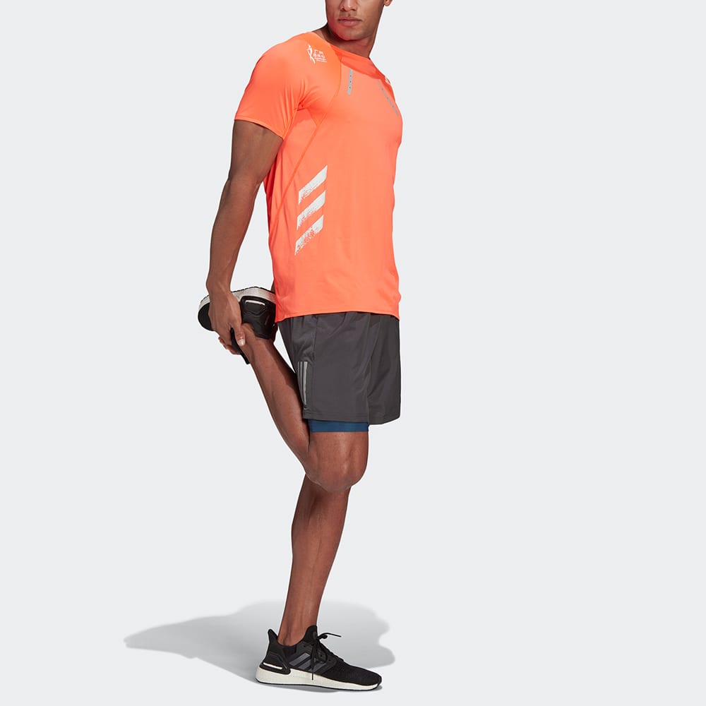 adidas Running T Shirt Men's Fluorescent Red GV1327
