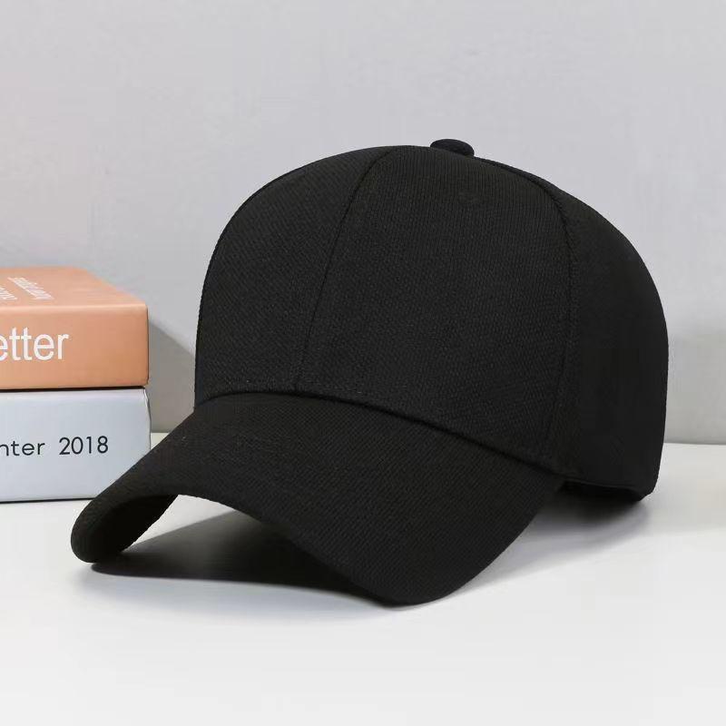 Men's Trendy Sun Protection Baseball Cap: Deep Top, Large Fit, Sturdy Construction, Wide Brim for Small Face Look.