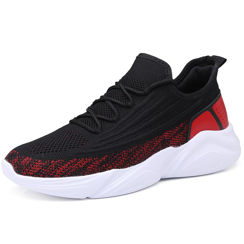 New Men's Shoes Black Mesh Breathable Running Sneakers Lightweight Soft Sole Lightweight Men's Casual Travel Shoes