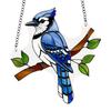 Colorful Bird Acrylic Hanging Decoration Indoor Outdoor Garden Yard Window Wall