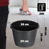 KADAX Plastic Construction Buckets Household 20L 3pcs