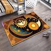 Sun and Moon Yin-Yang Themed Carpet with Cosmic Starry Pattern Suitable for Use As an Anti-slip for Living Room Bedroom Sofas