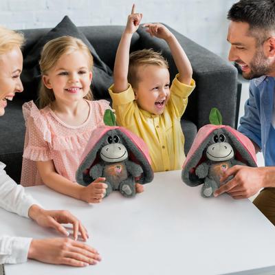 Breathing Donkeys Toy Cute Donkeys Plush Pillow Soothe Snuggle Animal Plush Cartoon Animal Plushies With Realistic Breathing