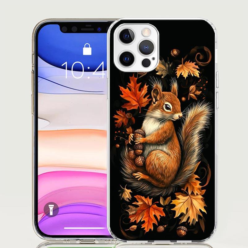 Animal Squirrel Phone Case for Apple iPhone 17 Air 16 15 Plus 14 + 13 Mini 12 11 Pro Max 7 8 SE 16Max Soft Shell Cover Coque 17