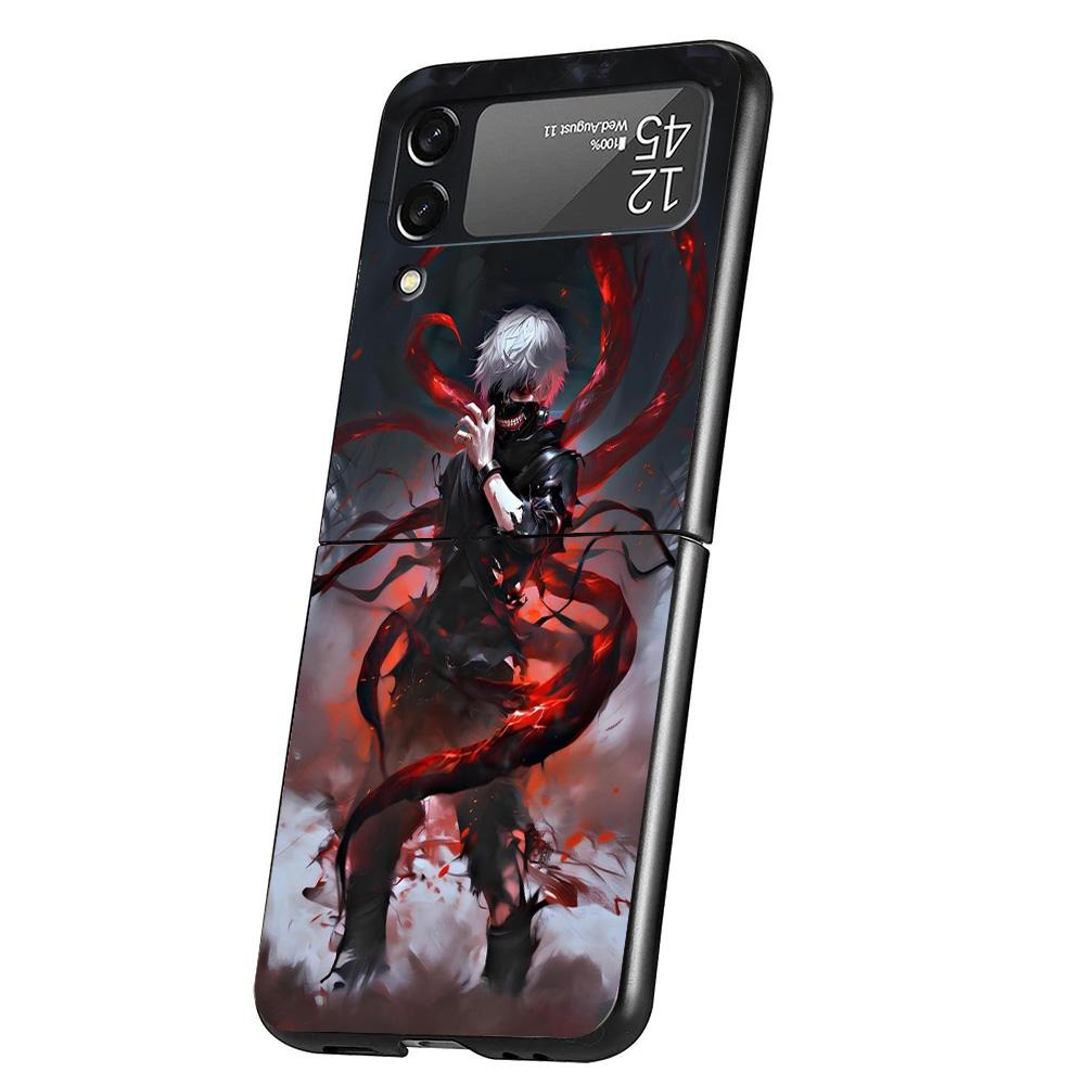 

G-Ghoul Tokyo Kaneki Ken Cover Phone Case For Samsung Galaxy Z Flip 7 6 5 4 3 5G Flip7 Flip6 Flip5 Flip4 Flip3 Black Fundas Shel Samsung Z Flip 5