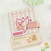 Cute Illustration Handbook A6 Diary Girl PU Notebook Calendar Sticker Multicolor Book (Brown)